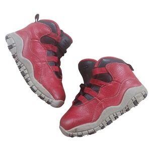 Nike Air Jordan Vintage Toddler‎ Red Leather Boots 6C
